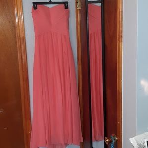 Long Pink formal dress